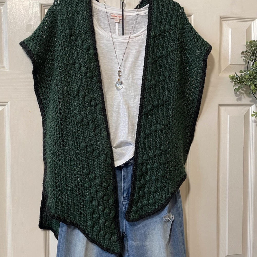 🧶 Knitted Ruana Wrap